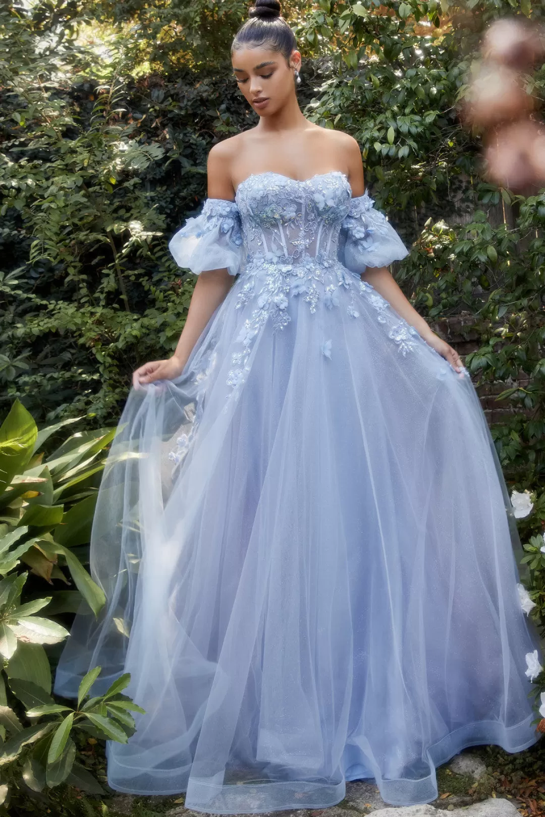 Best Sale TP Kjoler Andrea & Leo floral ball gown Blå,Blush,Lilla