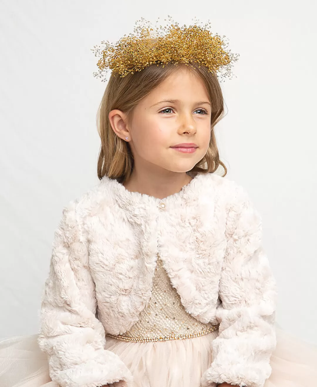 Cheap TP Kjoler Bolero med perleknap Blush,Ivory,Hvid