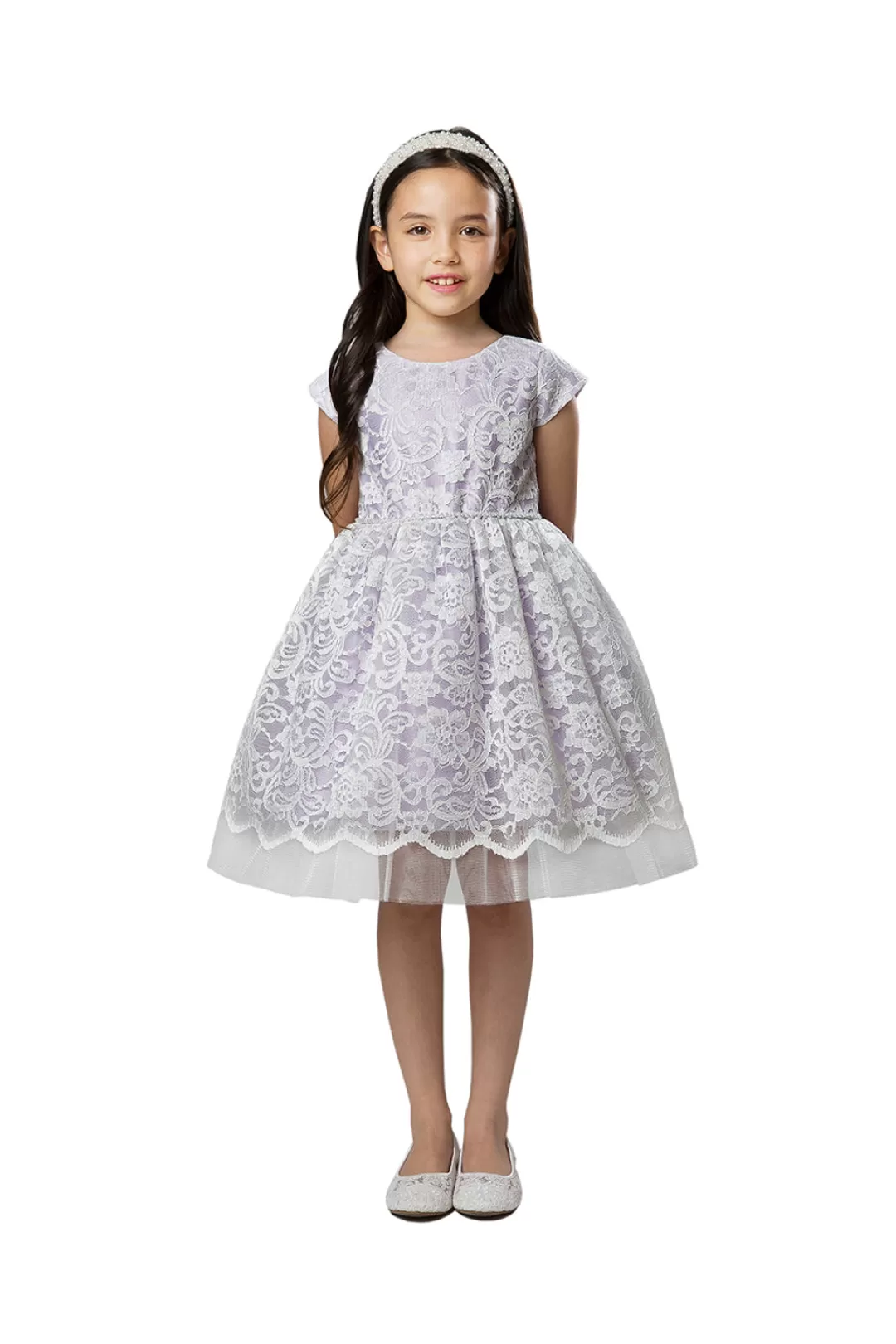 Shop TP Kjoler Børnekjole SK923 Blush,Lilla,Offwhite,Sage