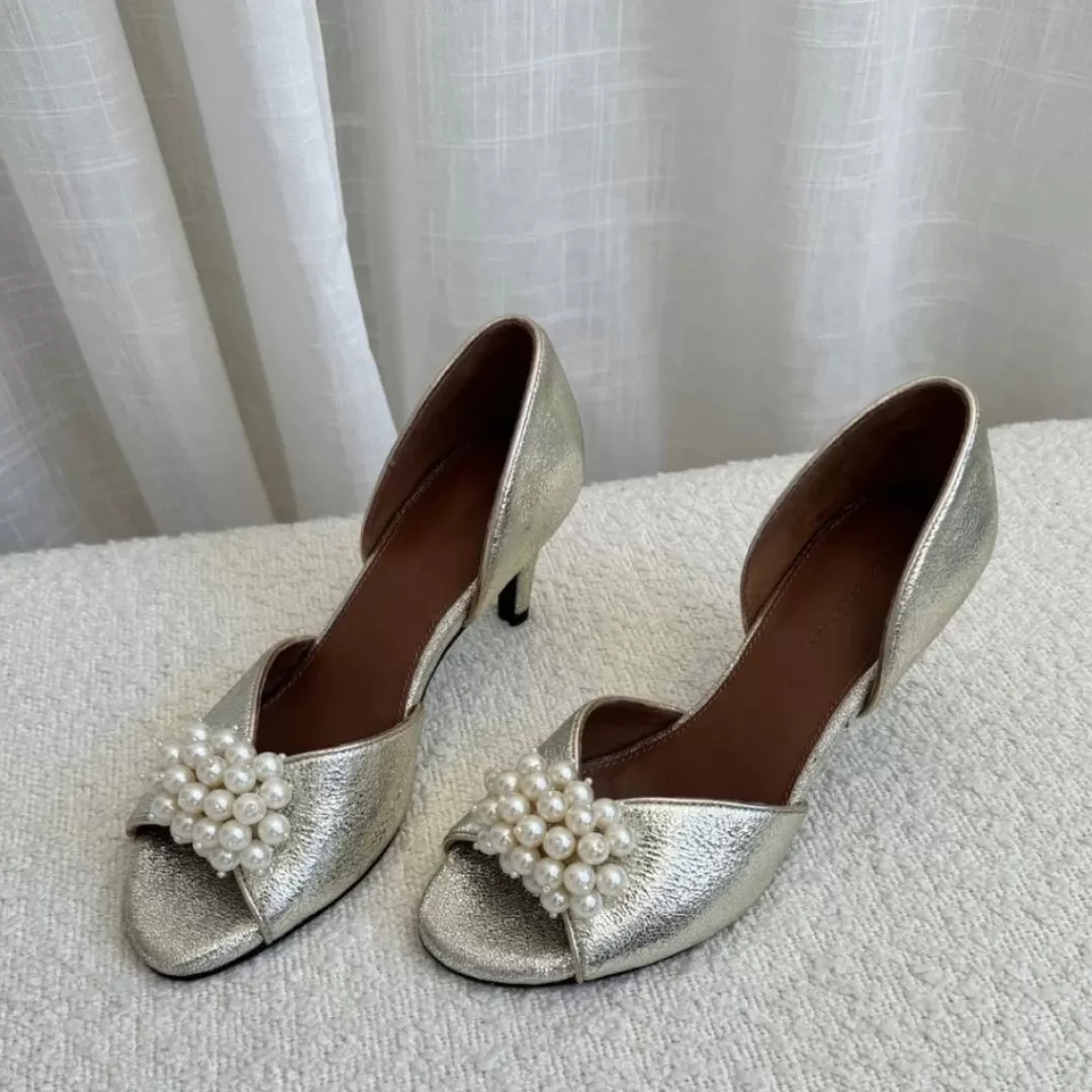 Online TP Kjoler Copenhagen Shoes - Love Me Plantino Pumps - Gold