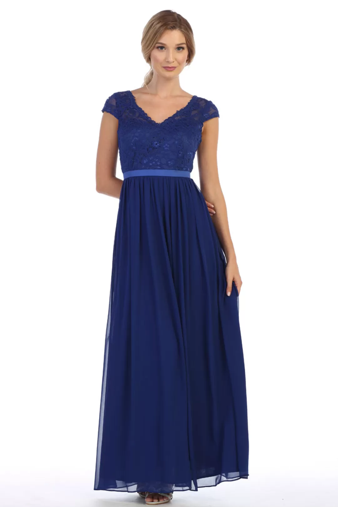 Flash Sale TP Kjoler Eva festkjole med blonde og korte ærmer 3161 Champagne,Grå,Kongeblå,Lilla,Mint,Navy,Offwhite,Rosa,Rød,Sort,Støvetrosa,Vinrød,Mauve,Coral