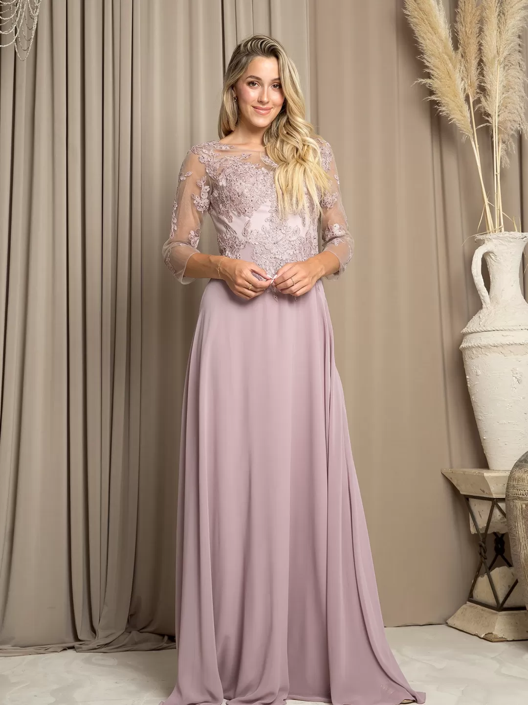 Hot TP Kjoler Eva Selskabskjole 5164 Rosa,Grøn