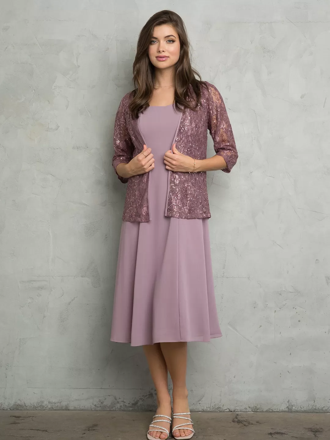 Outlet TP Kjoler Festkjole med jakke 3489 Rosa,Mauve
