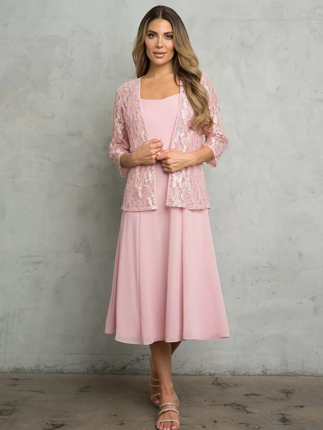Outlet TP Kjoler Festkjole med jakke 3489 Rosa,Mauve