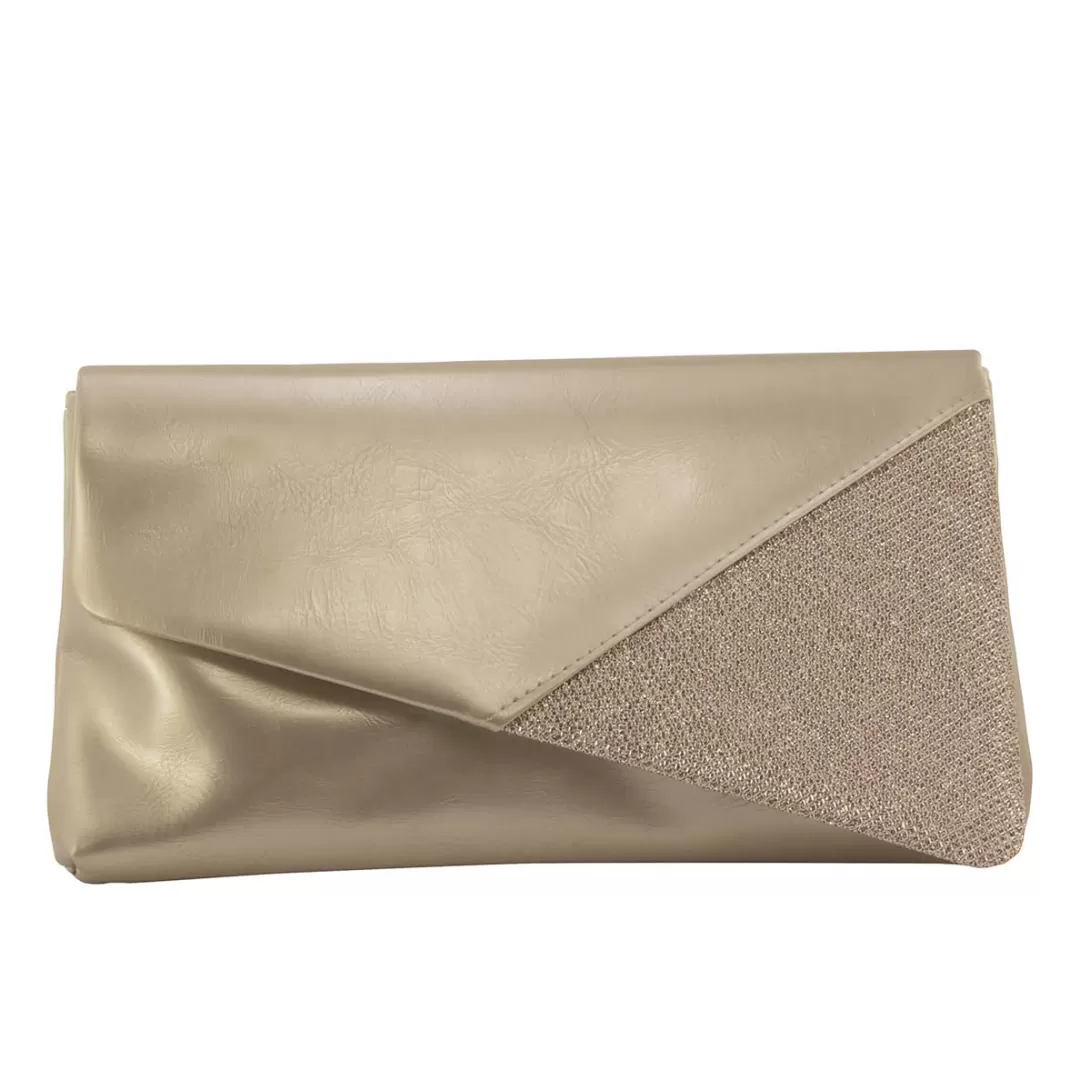 Sale TP Kjoler Festtaske guld med glitter B767