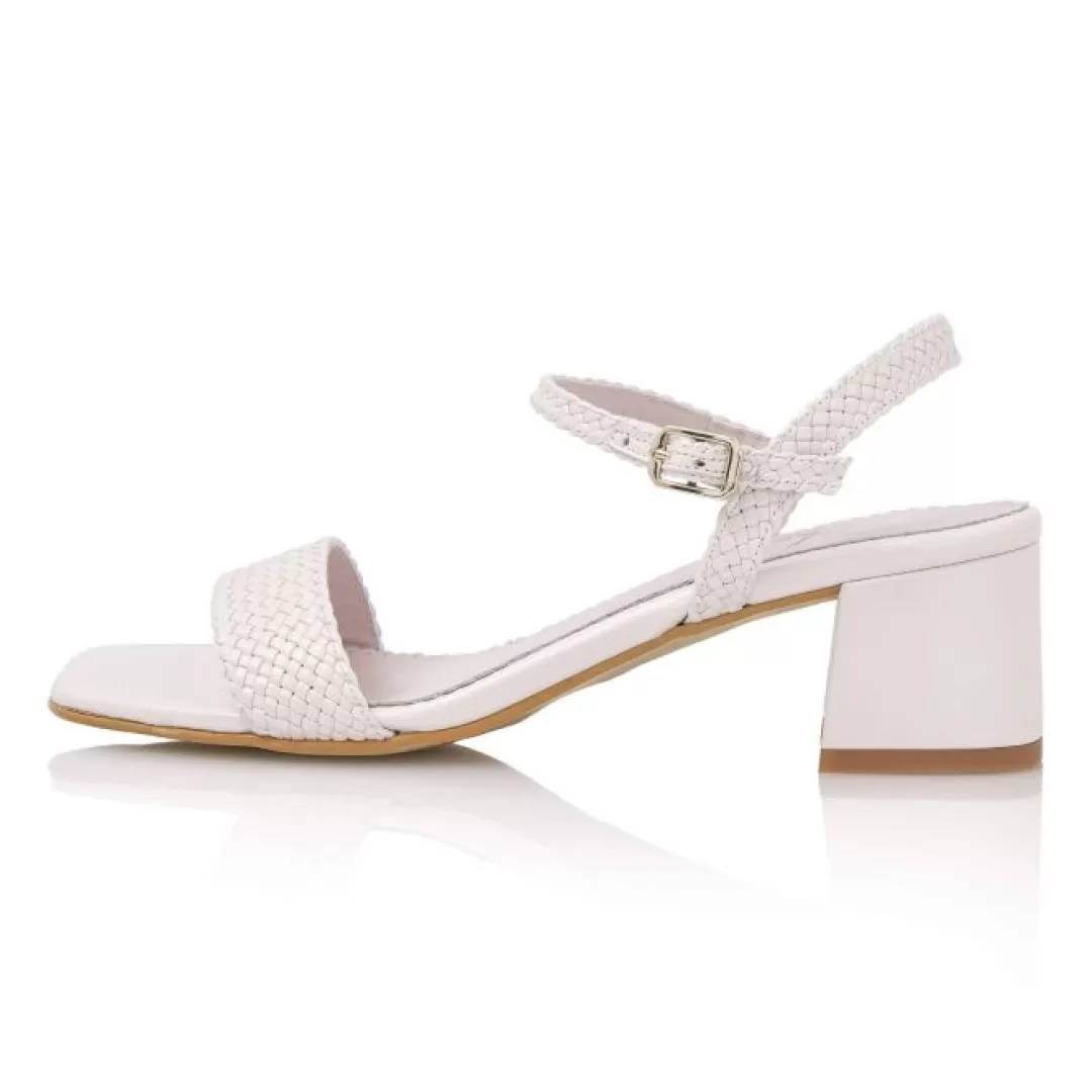 Sale TP Kjoler Fiarucci - Delphine Heeled Sandal - White