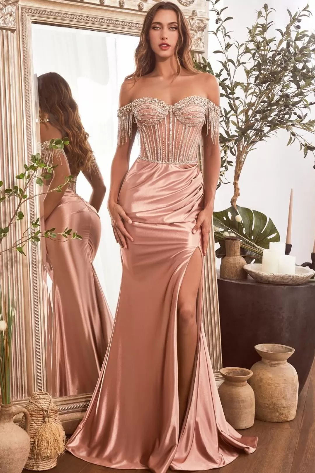 Cheap TP Kjoler La Divine gallakjole CD821 Sort,Blush