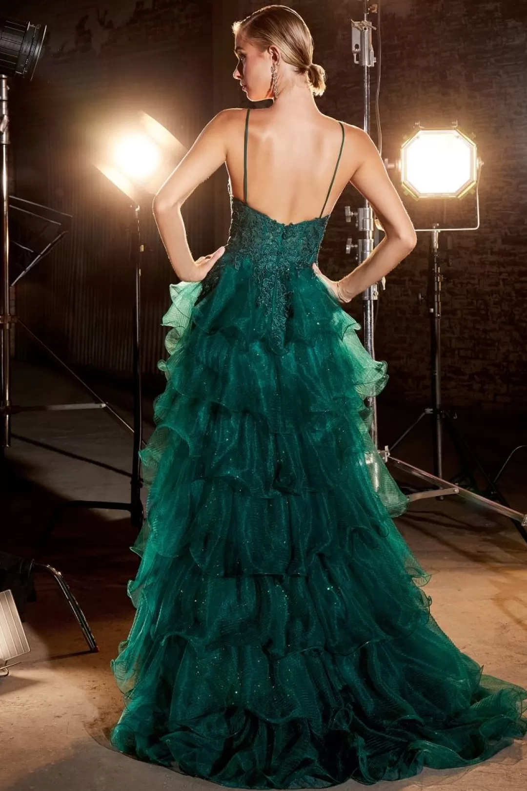 Fashion TP Kjoler La Divine grøn gallakjole CC2998