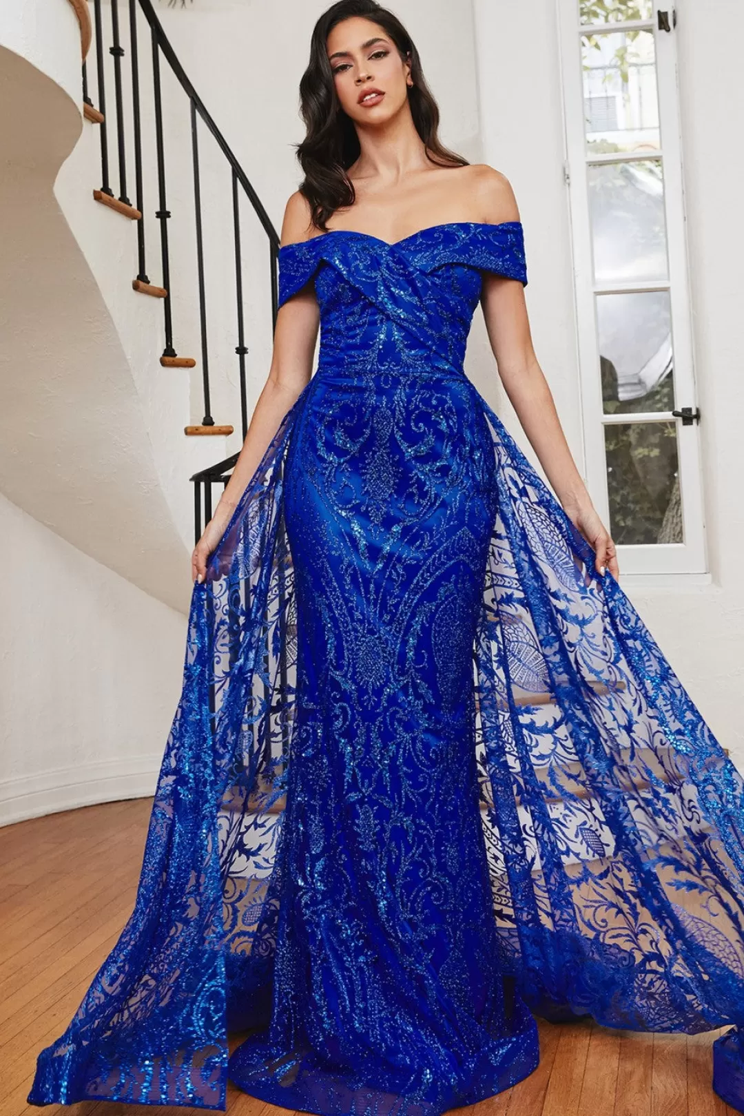 Cheap TP Kjoler La Divine J836 mermaid gallakjole med glitter Blå,Grøn,Mauve,Sølv