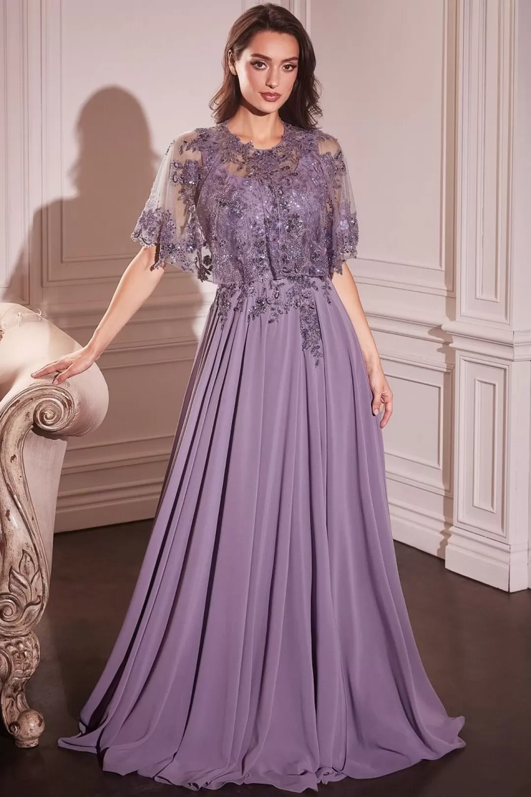 Flash Sale TP Kjoler La Divine selskabskjole CDS503 Lilla,navy,Sort,vinrød