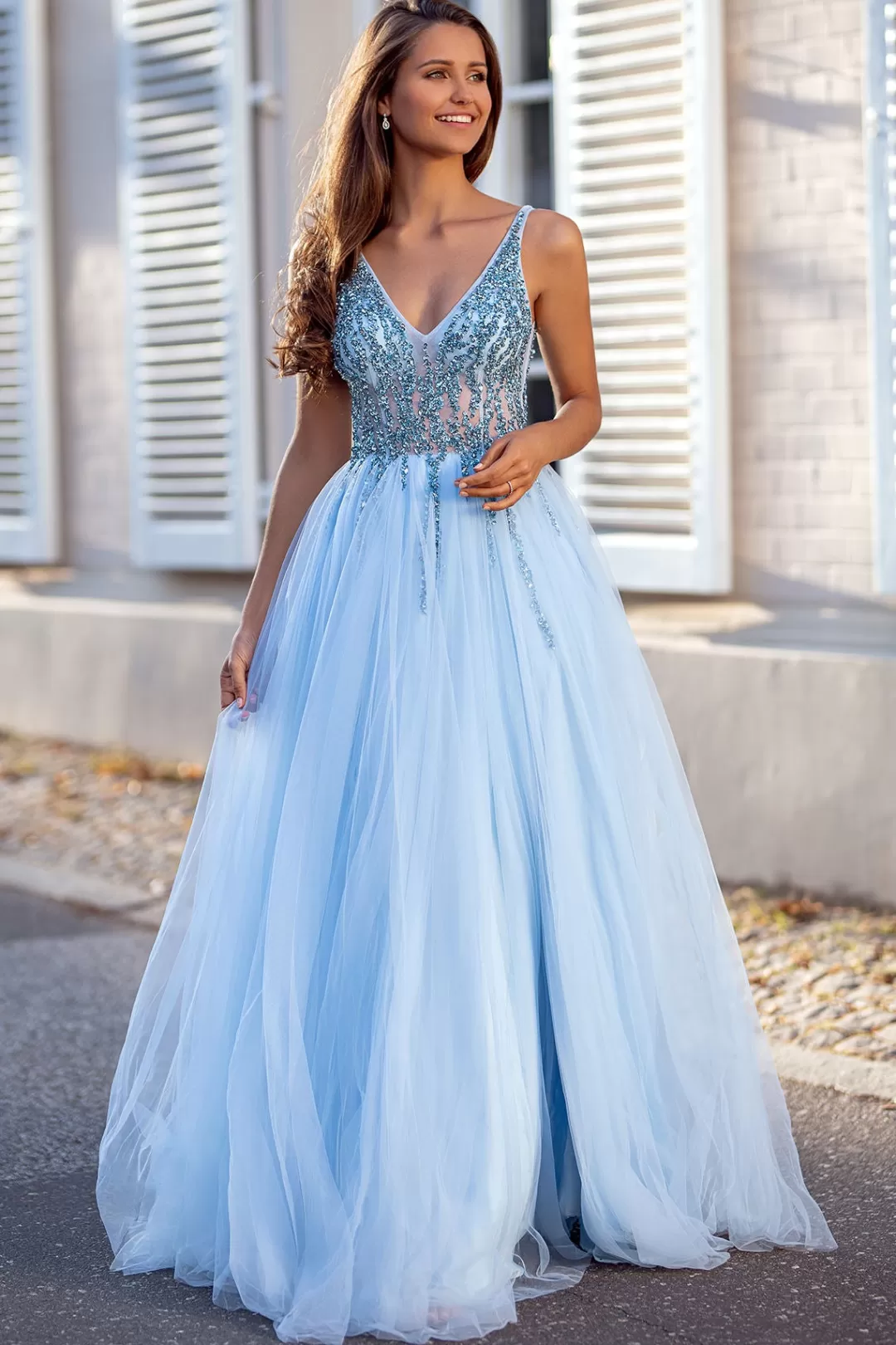 Fashion TP Kjoler Lysblå Christian Koehlert gallakjole 0265