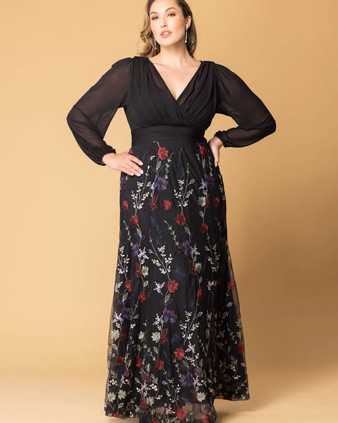 Clearance TP Kjoler Plus size festkjole Isabella