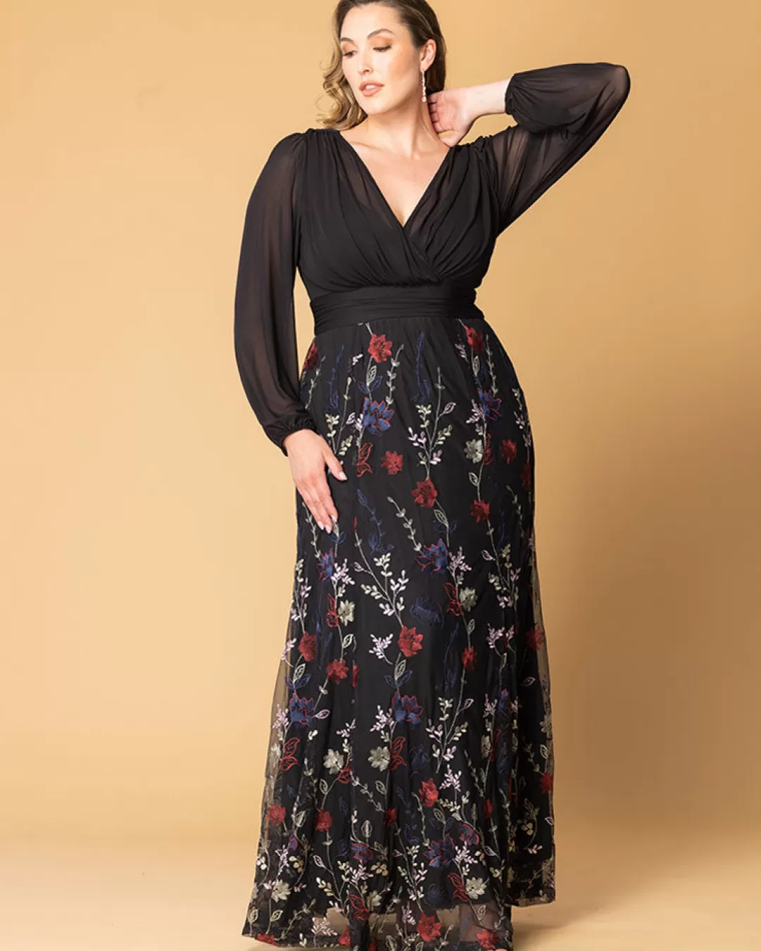 Clearance TP Kjoler Plus size festkjole Isabella