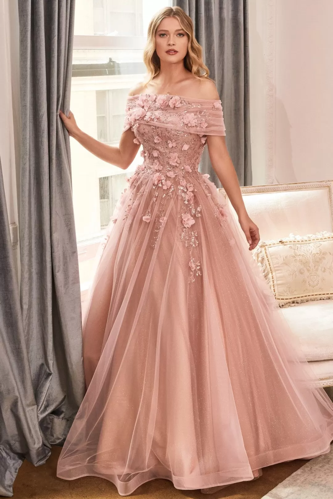 Best TP Kjoler Rosegold gallakjole CD955